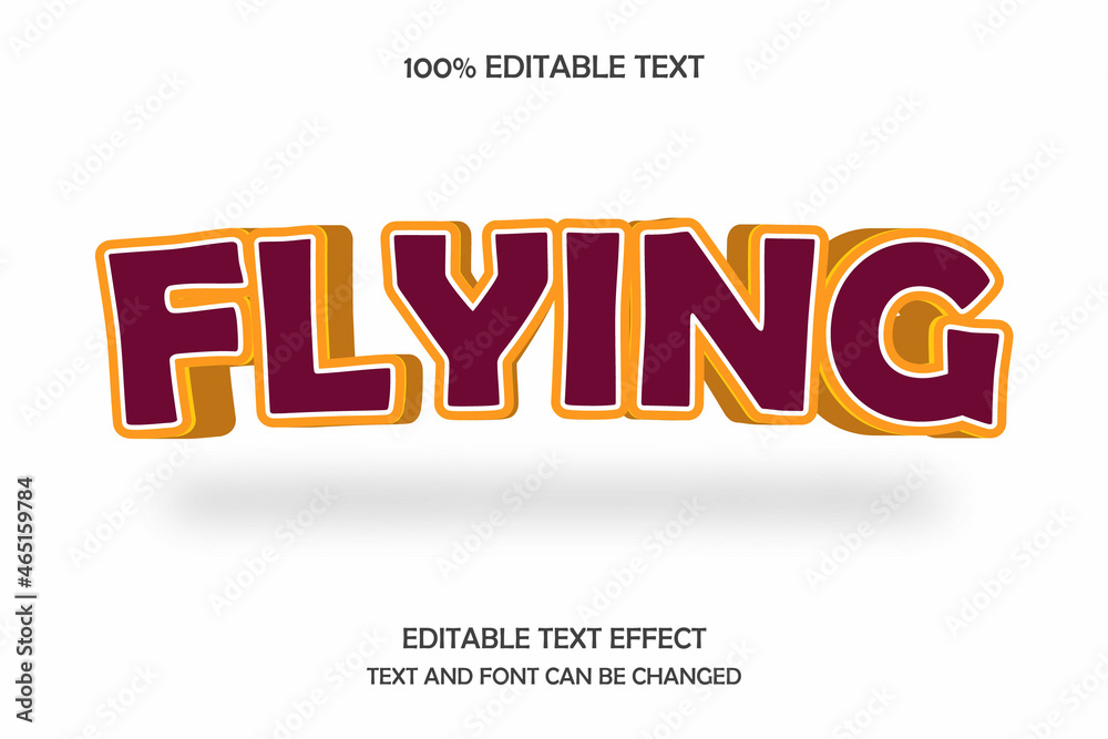 Flying,3d text flying text effect