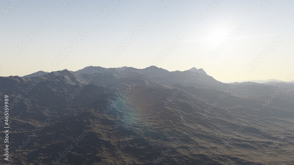 3D Rendered Fantasy Alien Landscape - 3D Illustration 3D Rendered Fantasy Alien Landscape - 3D Illustration