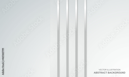 Abstract background white with silver lines modern design