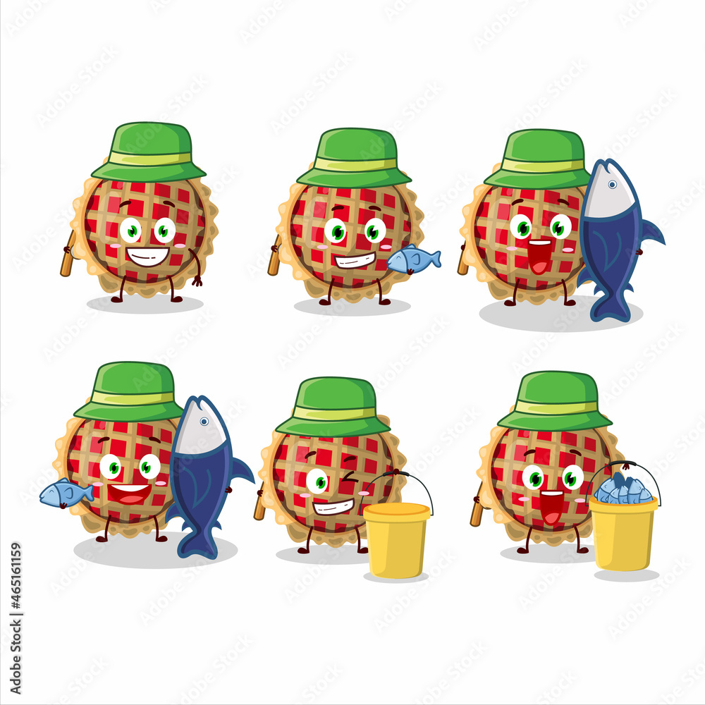 A fisherman apple pie cartoon picture catch a big fish A fisherman apple pie cartoon picture catch a big fish