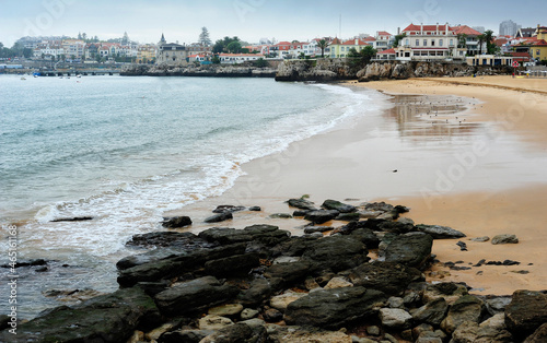 view of the beach at Cascais, Portugal