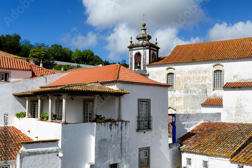 nice town within castle walls, Obidos, Portugal