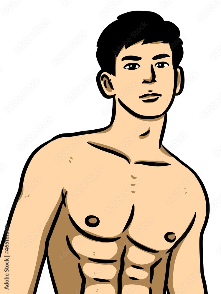 cute man cartoon on white background cute man cartoon on white background