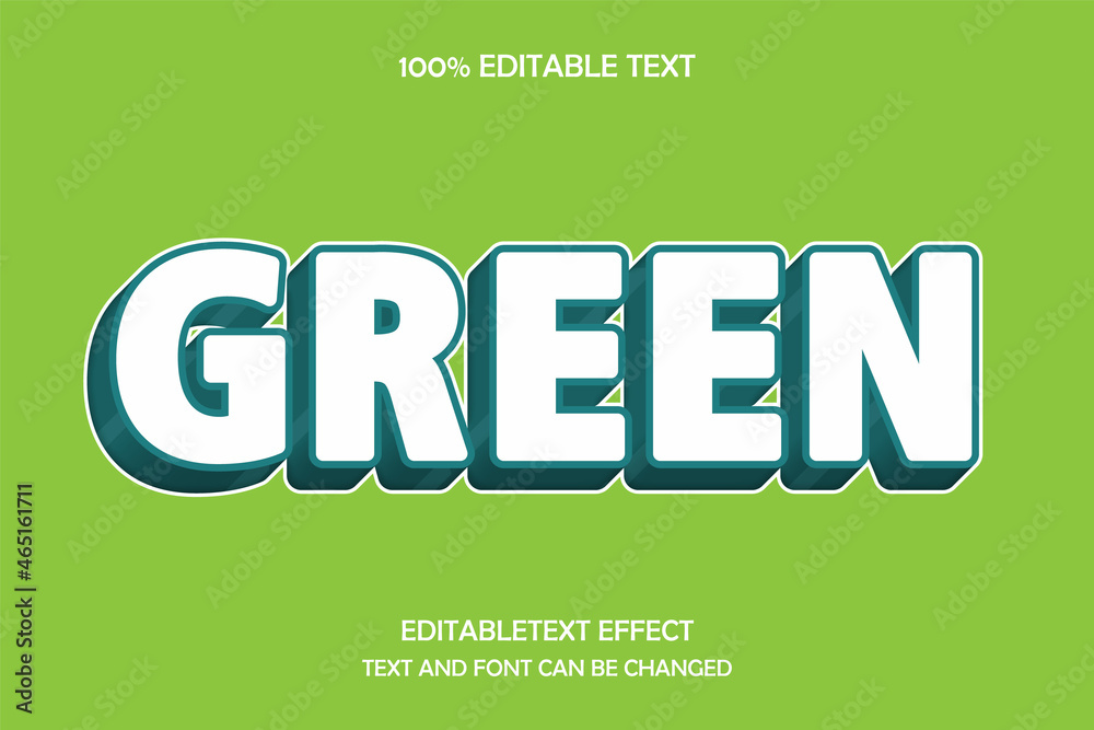 Green 3 dimension editable text effect modern pattern shadow style Green 3 dimension editable text effect modern pattern shadow style