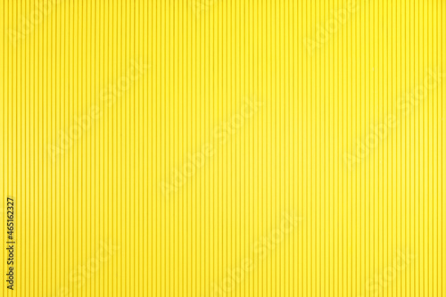 Bright vivid Pantone yellow vertical steady stripes straight lines pattern corrugated cardboard carton design abstract texture background wallpaper, High resolution, colorful