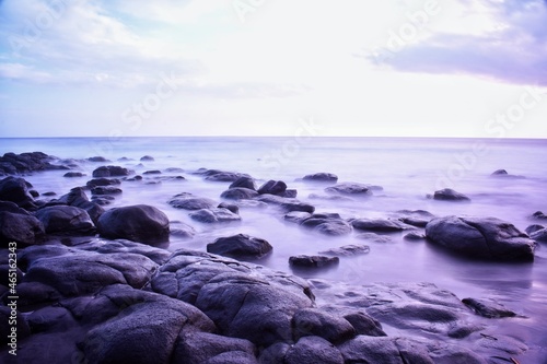 sea and rocks in the soka beach