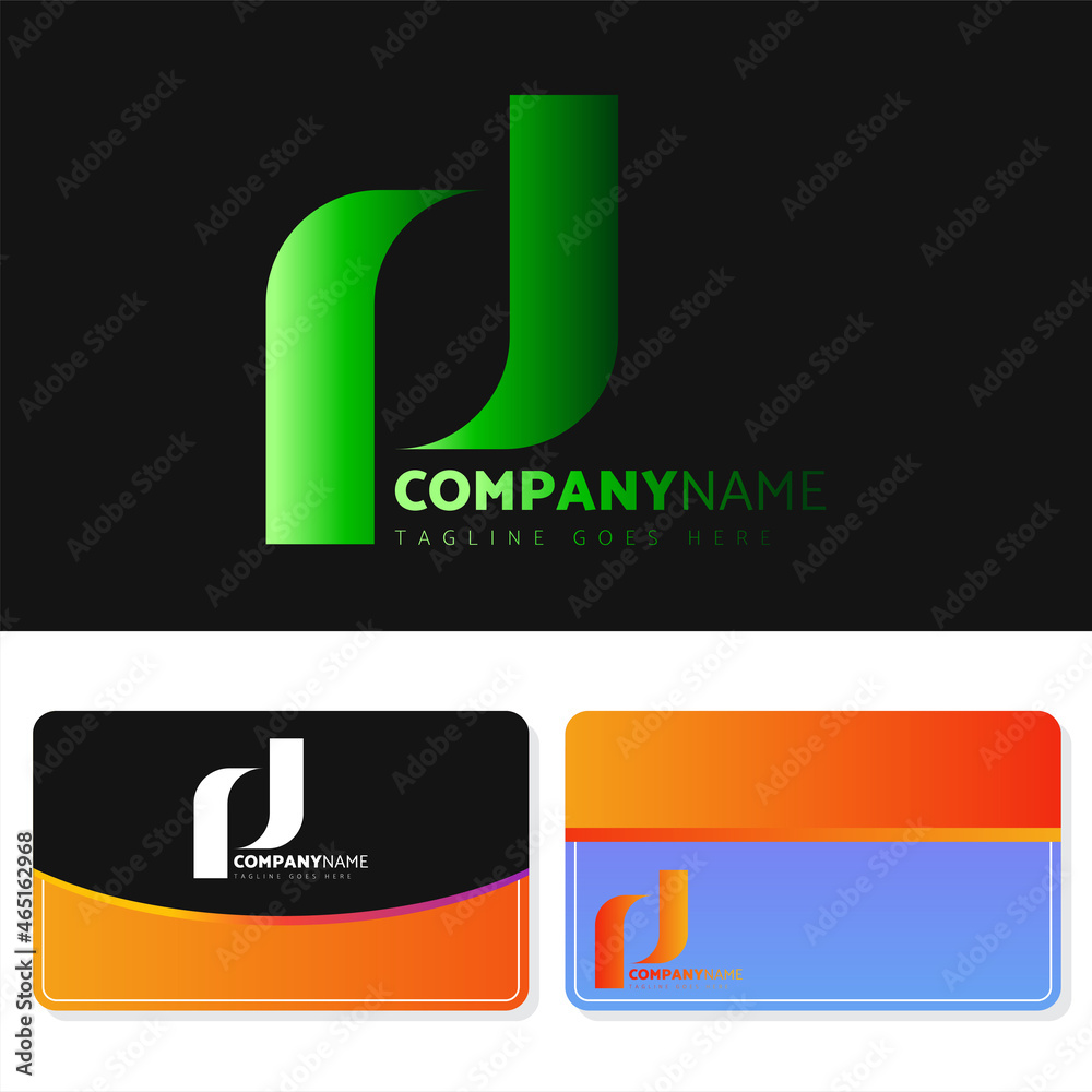 Luxurious and elegant graded logo illustration design with business card design for your company Luxurious and elegant graded logo illustration design with business card design for your company