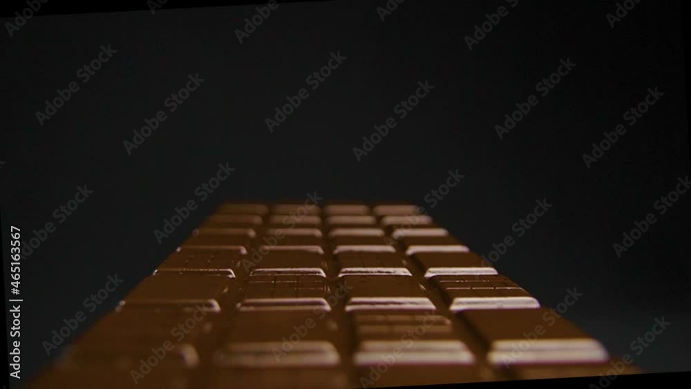 Chocolate bar with black background - Super Closeup Chocolate bar with black background - Super Closeup