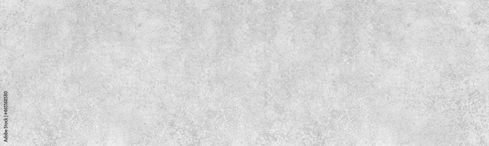 Obraz premium Textured light gray concrete wall wide panoramic texture. Grunge grey plaster large long surface. Abstract cement widescreen background
