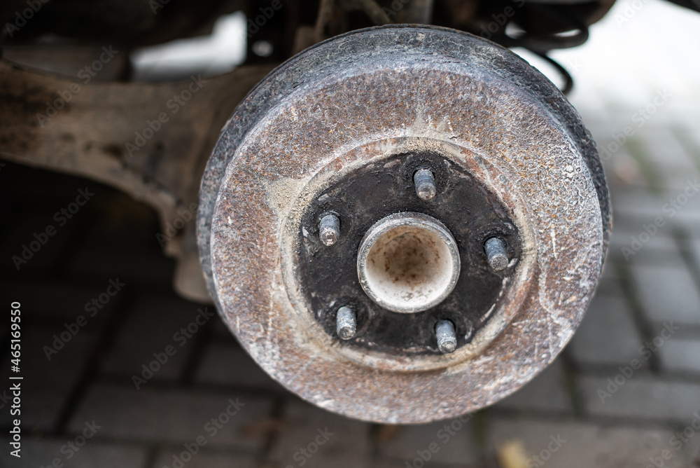 Repairing a worn and rusty rear wheel hub. Repairing a worn and rusty rear wheel hub.