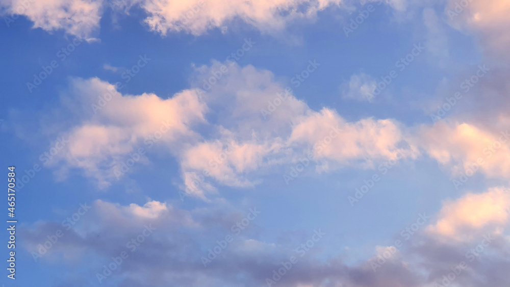 autumn sky with clouds, Good to use as a background