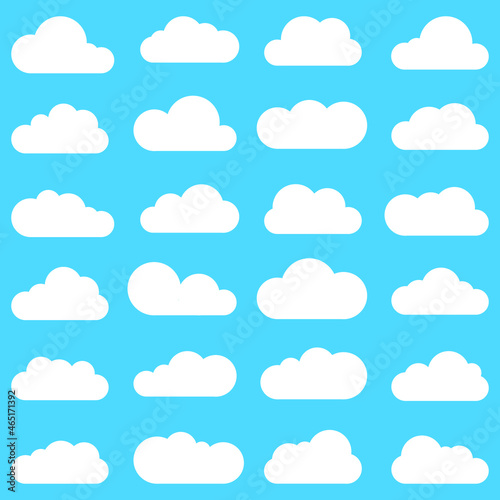 clouds seamless pattern