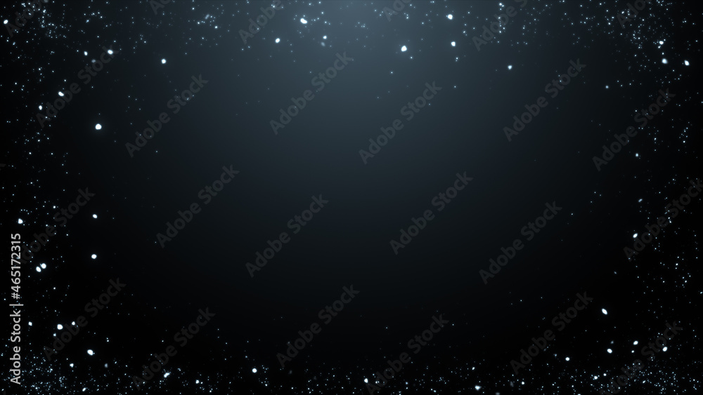 Obraz premium 四方 四隅 に広がるキラキラしたシンプルなパーティクルのイメージ