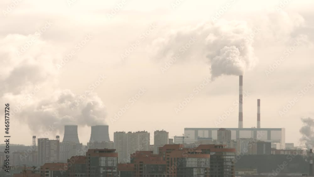 Pollutional factories in a city Pollutional factories in a city