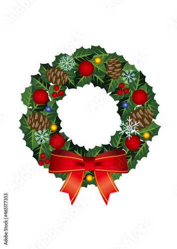 メリークリスマス　リース
