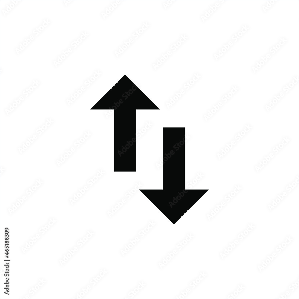 Vector Exchange icon. Flat vector illustration on white background. EPS 10 Vector Exchange icon. Flat vector illustration on white background. EPS 10