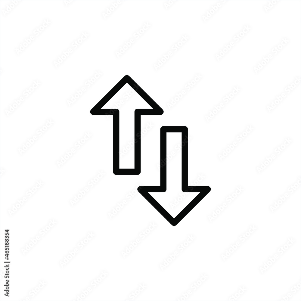Vector Exchange icon. Flat vector illustration on white background. EPS 10 Vector Exchange icon. Flat vector illustration on white background. EPS 10