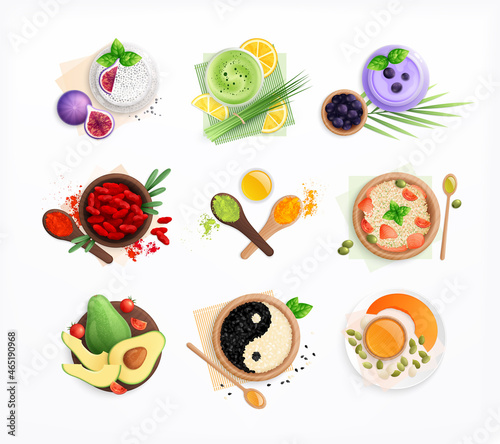 Superfood Flat Dishes Set