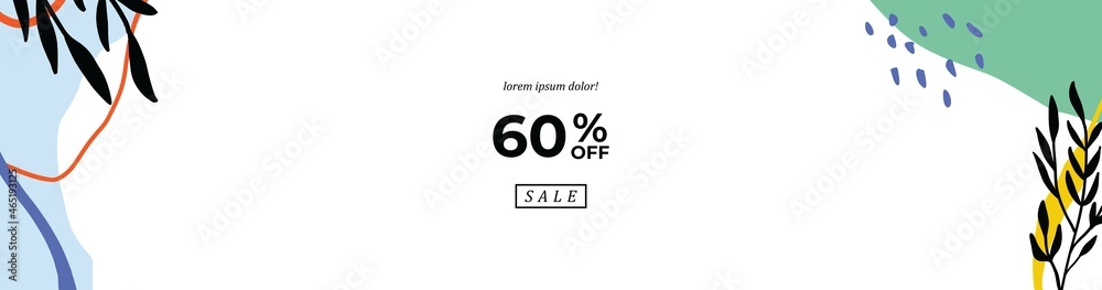 Vector modern floral banner design for social media cover, flyer, invitation card, website design, book cover, poster Vector modern floral banner design for social media cover, flyer, invitation card, website design, book cover, poster