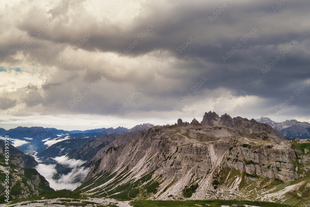Fototapeta premium tre cime di lavadero, dolomites italy
