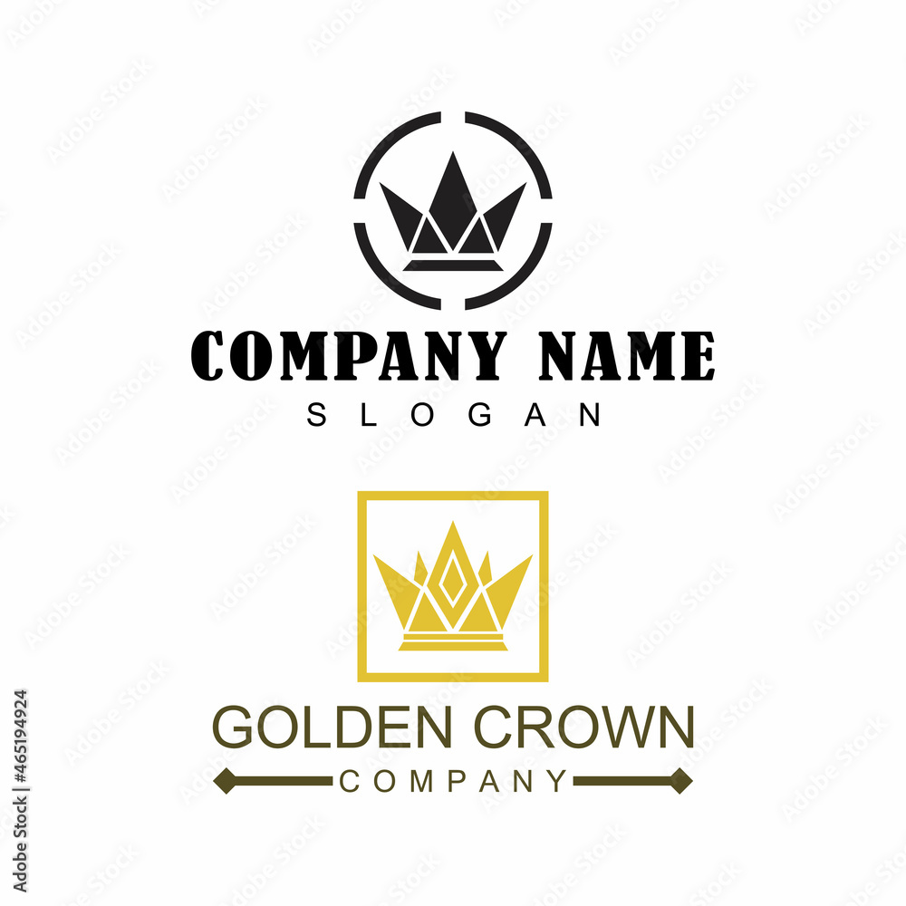 Crown Logo Template vector icon illustration design Crown Logo Template vector icon illustration design
