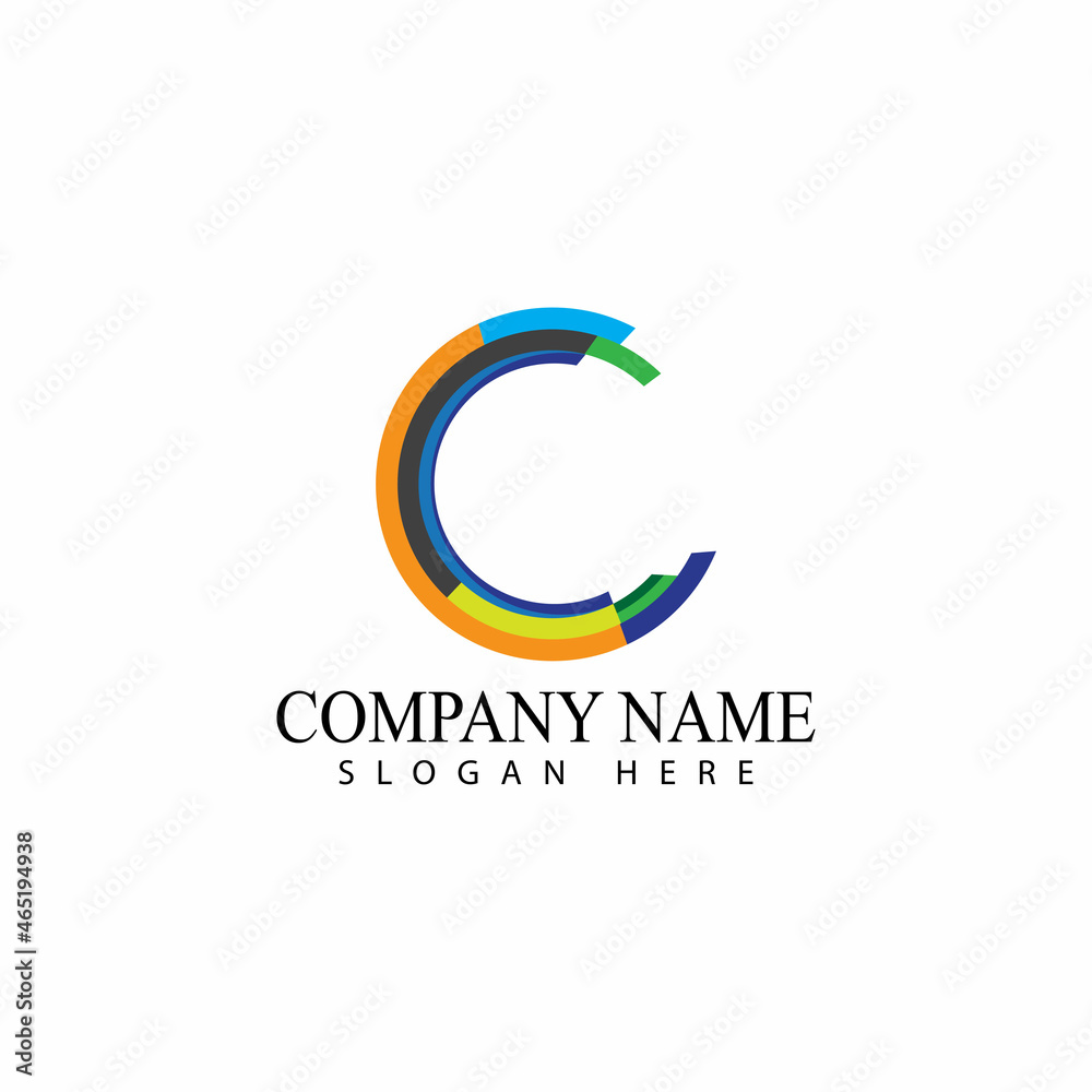 Circle vector flat design template Circle vector flat design template
