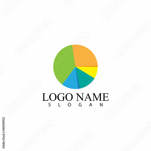 Free Download Circle vector flat design template - GFXLoad