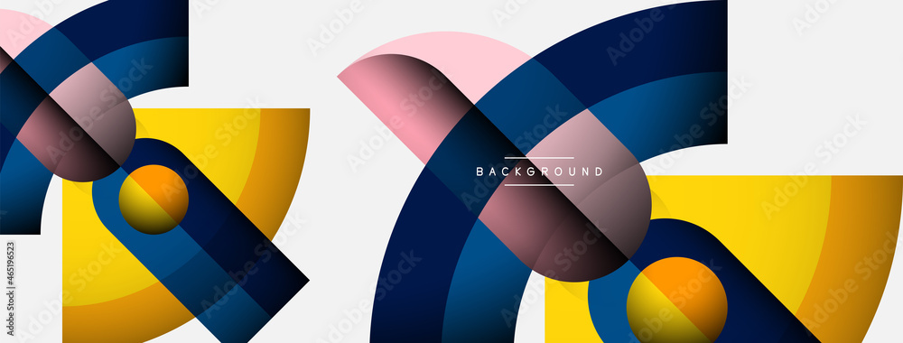 Trendy shapes, color minimal design composition, lines and shadows for wallpaper banner background or landing page Trendy shapes, color minimal design composition, lines and shadows for wallpaper banner background or landing page