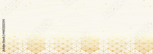 麻の葉模様　和風背景素材