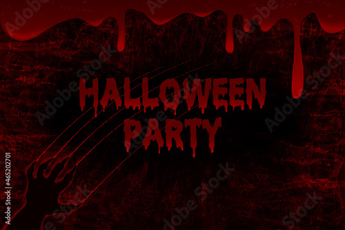 Halloween dark background. Halloween party poster.