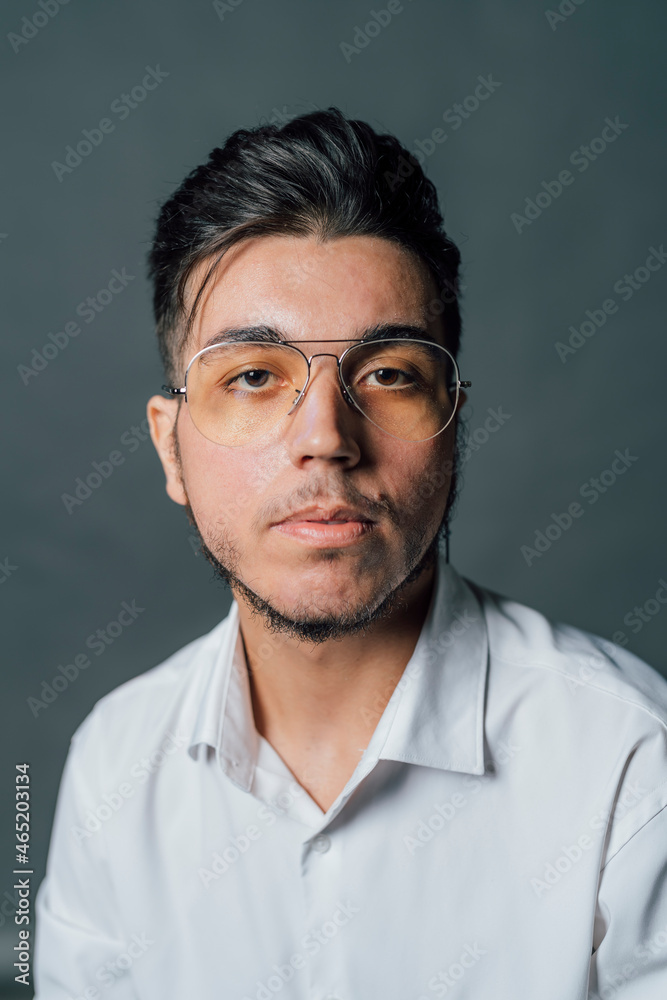 Confident young man in eyeglasses Confident young man in eyeglasses