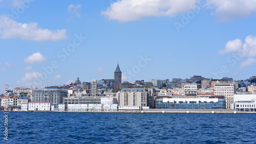 Istanbul Galata Tower and its surroundings from the ship © Fuis Co.