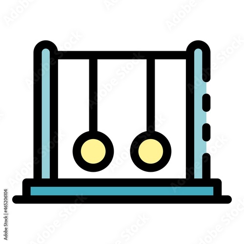 Pendulum stand icon. Outline pendulum stand vector icon color flat isolated