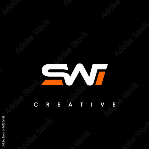 SWI Letter Initial Logo Design Template Vector Illustration photo