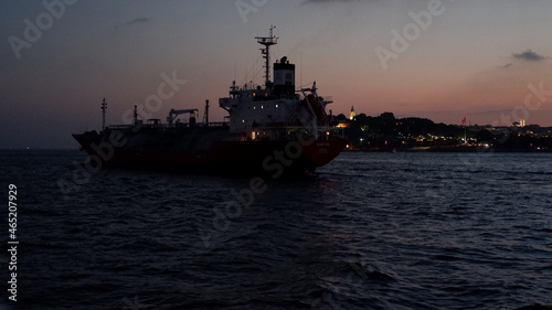 ship at sunset © Fuis Co.