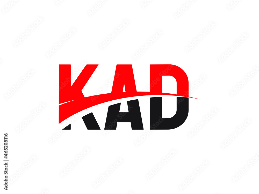 Obraz premium KAD Letter Initial Logo Design Vector Illustration