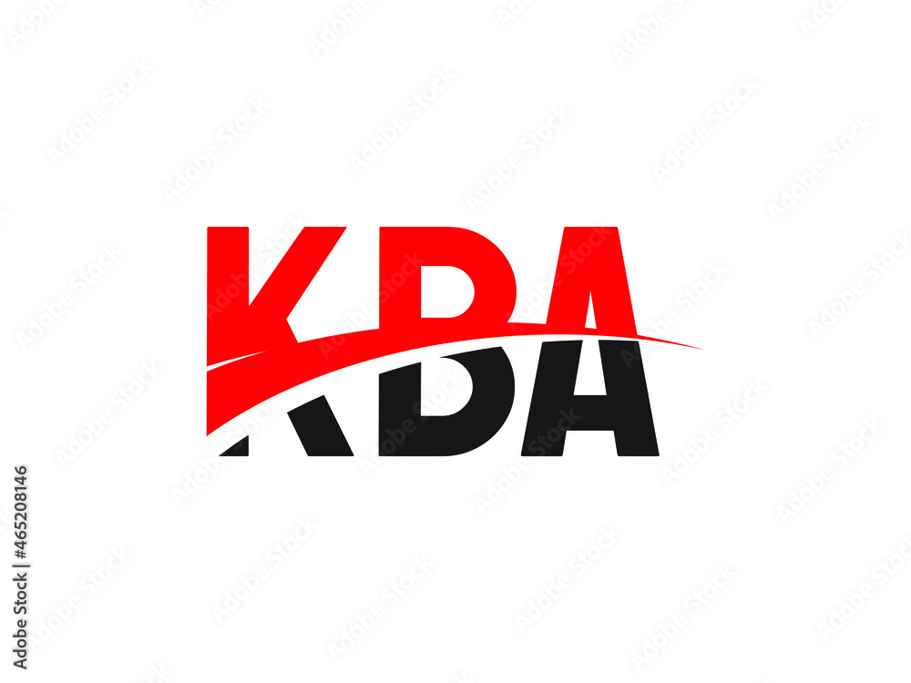 KBA Letter Initial Logo Design Vector Illustration