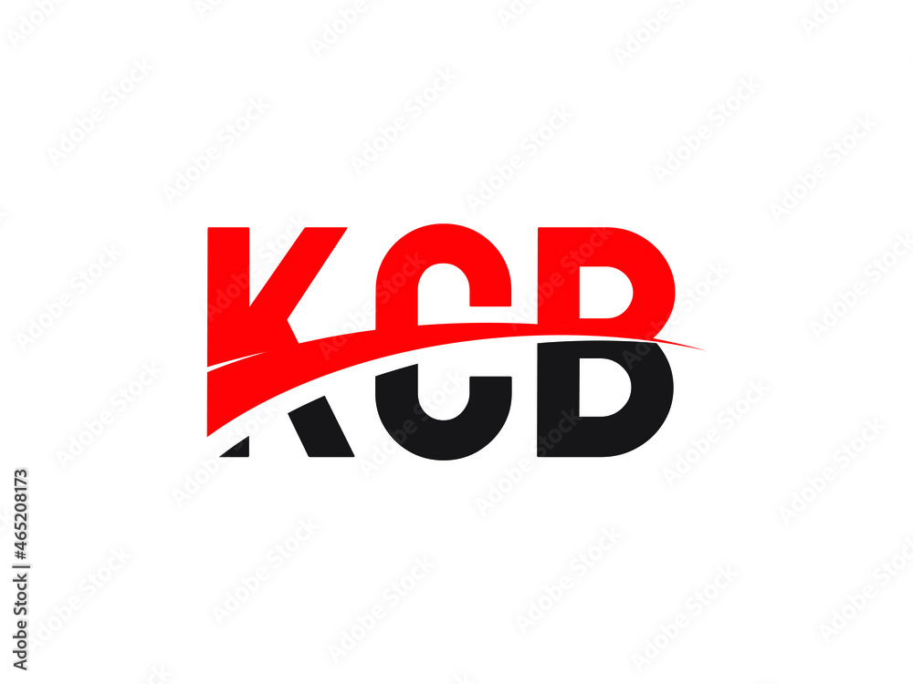 KCB Letter Initial Logo Design Vector Illustration