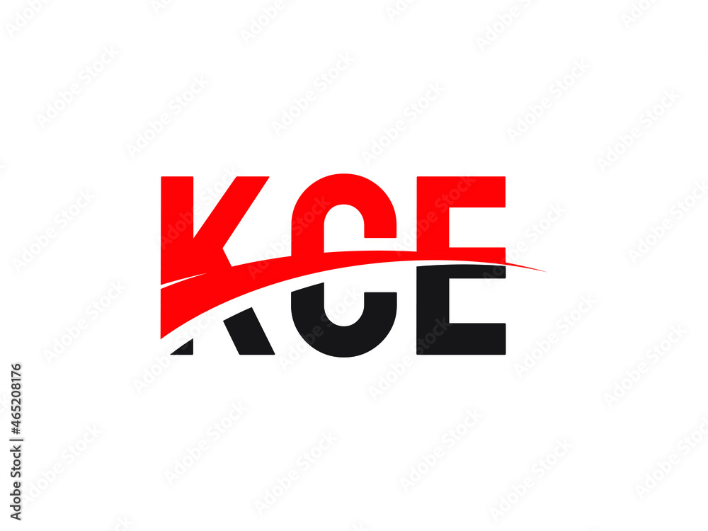 KCE Letter Initial Logo Design Vector Illustration KCE Letter Initial Logo Design Vector Illustration