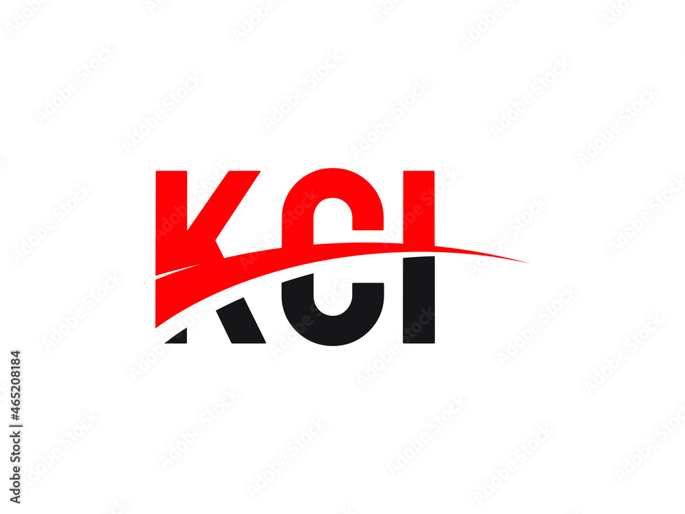 KCI Letter Initial Logo Design Vector Illustration