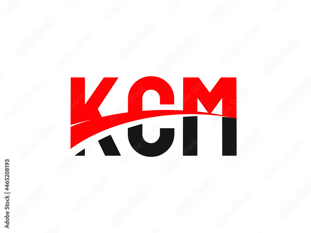 KCM Letter Initial Logo Design Vector Illustration