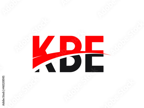 KBE Letter Initial Logo Design Vector Illustration