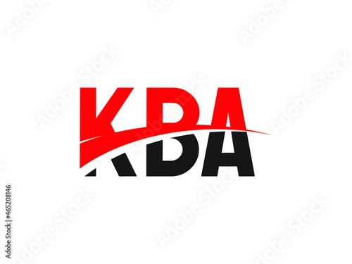KBA Letter Initial Logo Design Vector Illustration