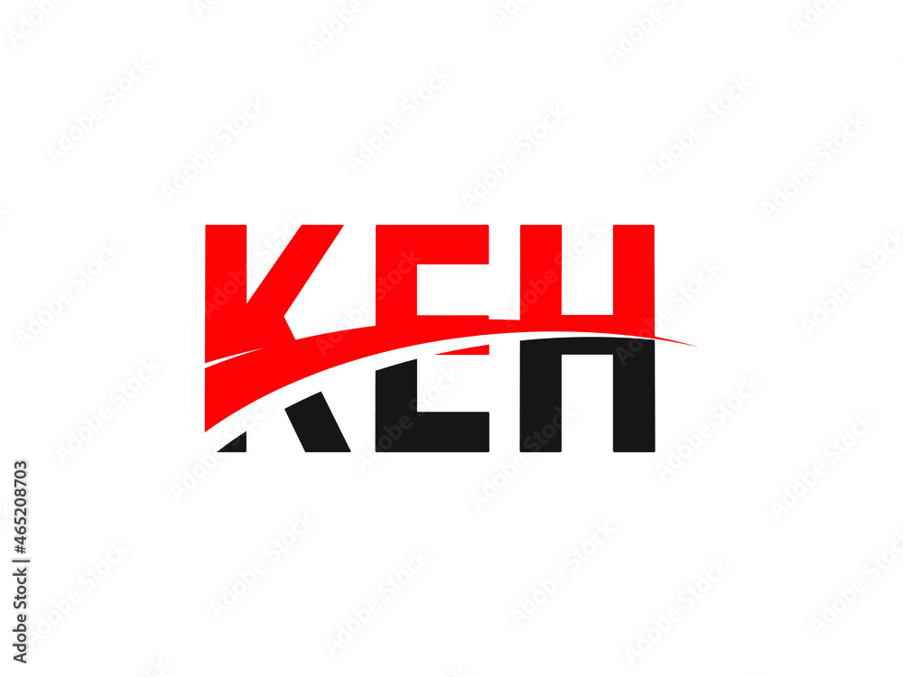 Fototapeta premium KEH Letter Initial Logo Design Vector Illustration