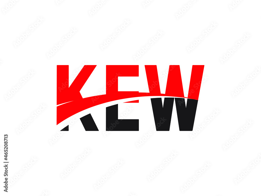 Fototapeta premium KEW Letter Initial Logo Design Vector Illustration