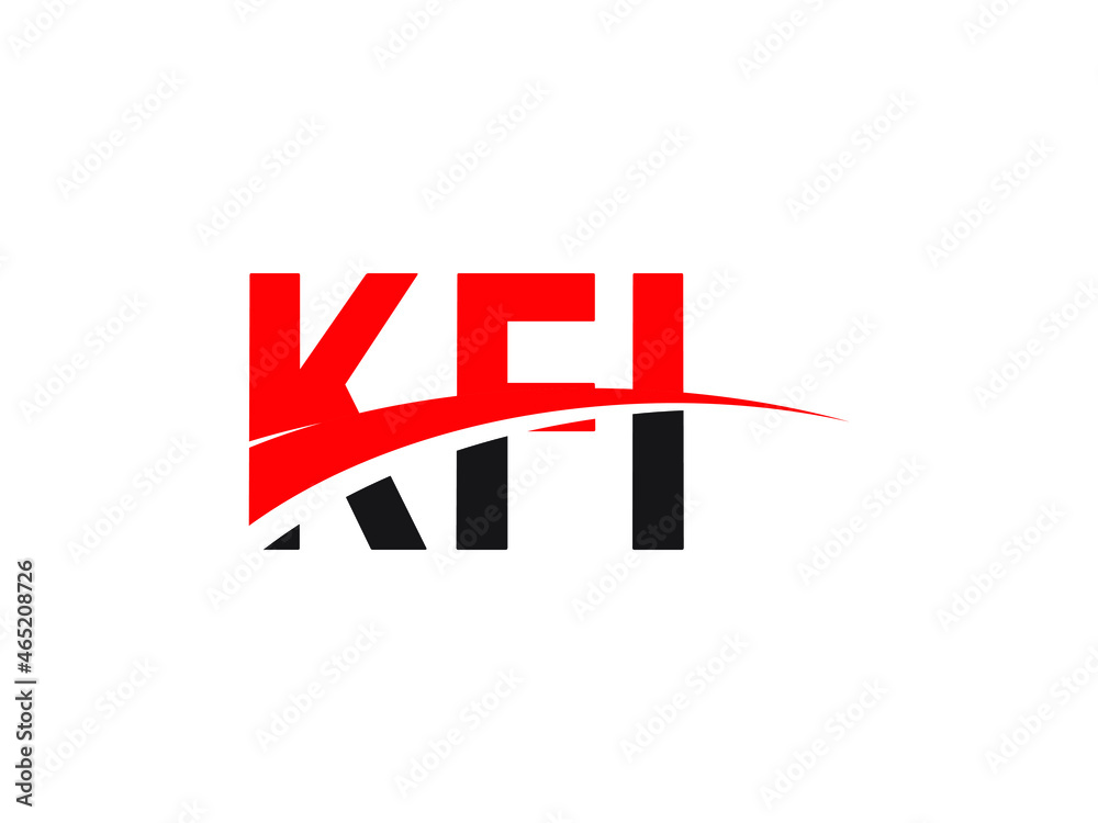 Obraz premium KFI Letter Initial Logo Design Vector Illustration