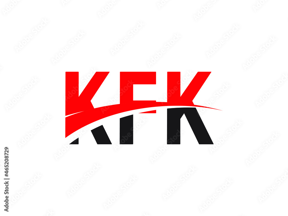 Fototapeta premium KFK Letter Initial Logo Design Vector Illustration