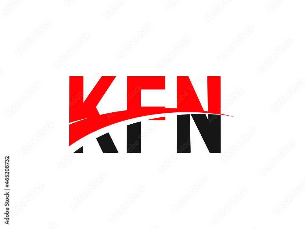 Obraz premium KFN Letter Initial Logo Design Vector Illustration