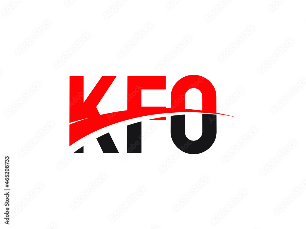 KFO Letter Initial Logo Design Vector Illustration KFO Letter Initial Logo Design Vector Illustration
