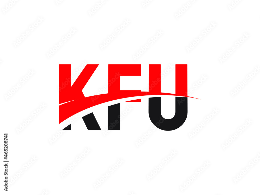Obraz premium KFU Letter Initial Logo Design Vector Illustration
